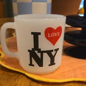 I Love NY Milkglass VTG Mug